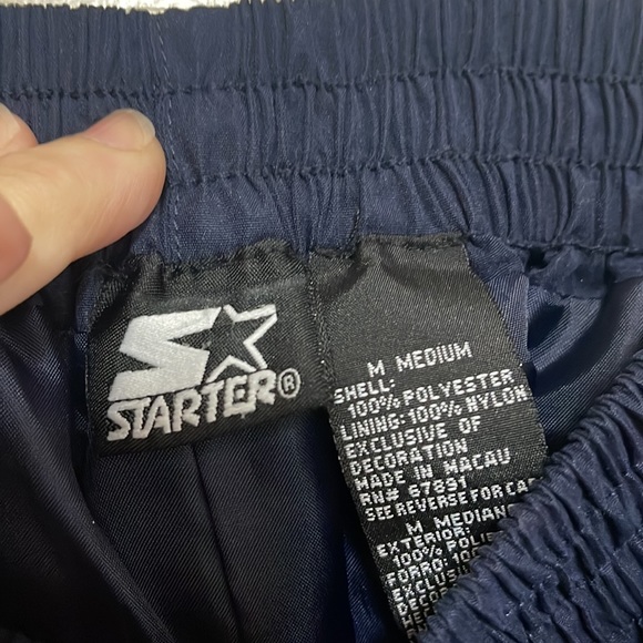 Vintage Starter Full-Snap
Breakaway Tear Away pants. Size medium. Navy and gray - Picture 7 of 14